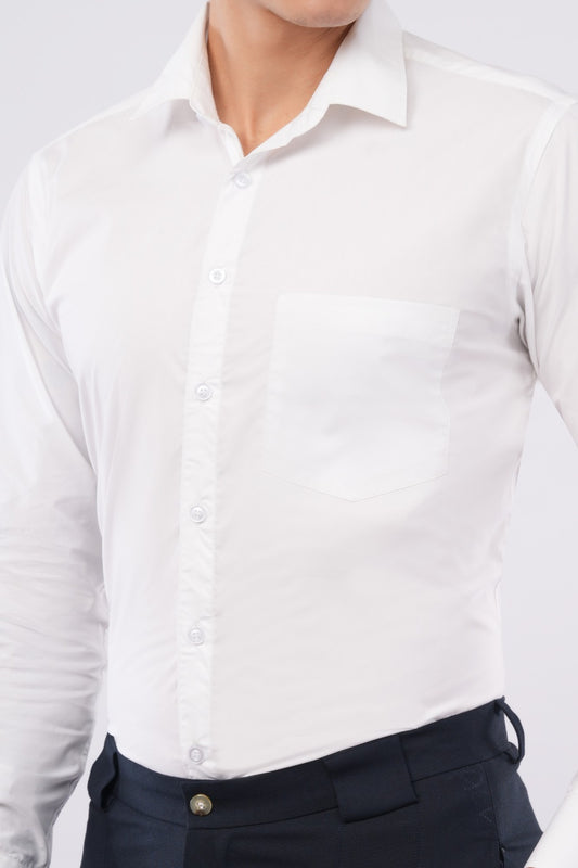 Mens Regular White Shirt