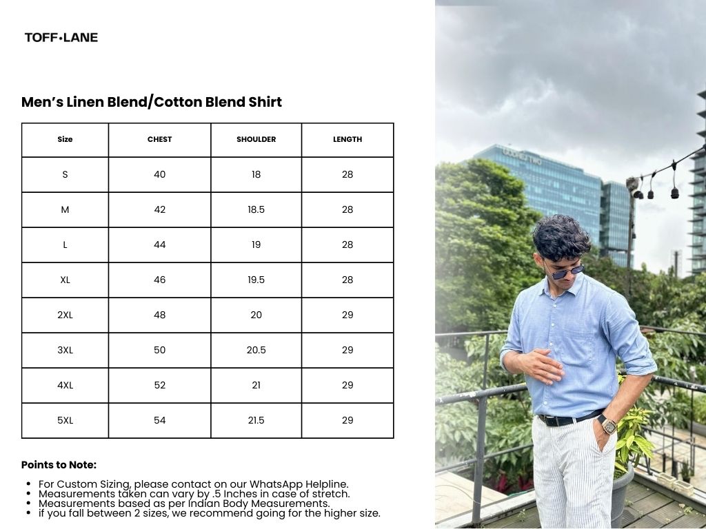 Mens Horizon Cotton Blend Shirt